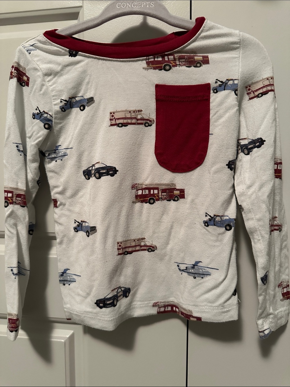 Kyte Baby emergency vehicles long sleeve shirt